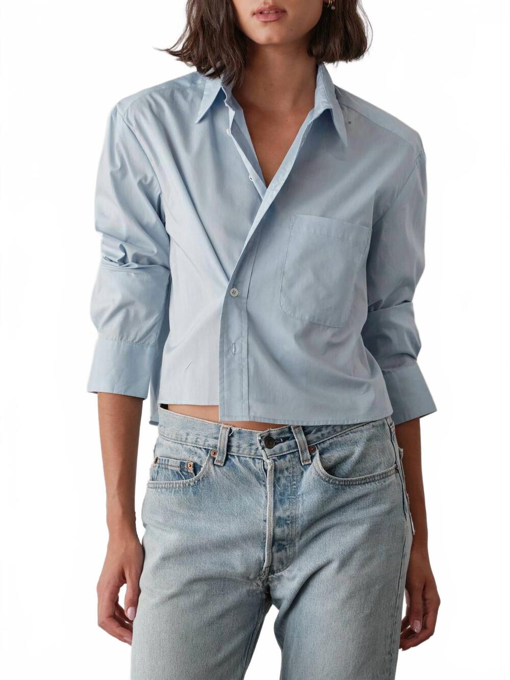NEW CISSA shorty shirt in sky blue